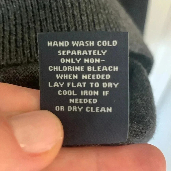 Hart Schaffner Marx Charcoal Gray Merino Wool Sweater Size XL - Picture 4 of 8